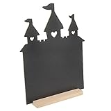 HAPINARY Whiteboard Mini-Tafelschilder kleine Kreidetafeln c Kreideschilder für den Essenstisch write board Holztafel schwarze Tafel, Kreidetafel Tafelschild für den Tisch hölzern Black