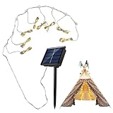 Solarbetriebene Regenschirmleuchte, Sonnenschirmlampe für den Außenbereich mit 8 Helligkeitsmodi, wasserdichte LED-Lichterkette für Garten, Pool, Hinterhof, Strand, Rasen, Terrasse