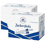 Diammant Zuckersticks Zucker 250 Gramm (50 x 5 g), 2 Packgungen