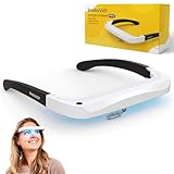 BrellaVio Tageslichtbrille PRO - Alternative zu 12.000 Lux Tageslichtlampe - UV-freie LED Tageslicht Simulation Brille - Tragbare Tageslichtleuchte
