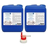 AseptiSan - VAH gelistet - 2 x 5 Ltr. Kanister inkl. 1 x AGH Flächen- und Händedesinfektionsmittel Pharmazentralnummer-16613756 HERRLAN Qualität Made in Germany