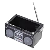 Artibetter Retro Blumenübertopf im Kassettenrekorder Design Kreativer Resin Blumentopf für Zimmerpflanzen Dekorativer Pflanzkübel für Desktop Langlebiger Pflanztopf für Grüne Pflanzen und