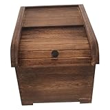 CIYODO Luftdichter Holz Getreidebehälter mit Versiegeltem Deckel Stabile und Dicke Küchen Aufbewahrungsbox für Reis Bohnen Getreide und Cerealien Feuchtigkeitsbeständig und Langlebig zur