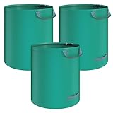 272L Gartensack Gartenabfallsack Laubsack 4 Griffe stabil selbststehend UV-Beständig groß Wasserdicht robust aus Polypropylen-Gewebe (PP) 150g/m² 390g