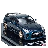 XUFQRAN Miniatur-Ausstellung Maßstab 1:64 Für Nissan GTR R35 T-Spec Auto Druckguss Sammlermodell Bausatz Hobbyist Statische Ornamente Simulationssammlung