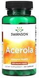 Swanson - Acerola 500 mg | Natürliche Quelle für Vitamin C und Immunität - 60 Kapseln