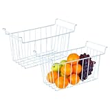 Hiemible Gefrierschrank Organizer Behälter - Stapelbare Drahtkörbe Zur Organisation - Fleisch- und Lebensmittel Aufbewahrung Vorratsorganizer für Haushalt, Küche, Wohnung, Hotel, Restaurant,