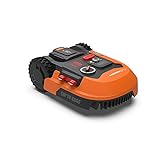 WORX Landroid Plus WR167E Mähroboter mit Begrenzungskabel für Gärten bis 700m² (AIA Navigation, App Steuerung, WLAN, Bluetooth und schwimmendem Mähwerk - max Steigung: 35%)