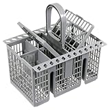 WuYan Universal Besteckkorb Korb für Unterkorb 20,8x16cm，für Bauknecht Ikea 488000386607 für WFC WIC WBC Geschirrspüler Spülmaschine hitzebeständiger(grau)