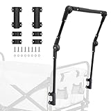 Verstellbarer, faltbarer N-Wagen mit Schiebegriff, große Kapazität, All-Terrain-Transportwagen für Camping, Strand, Picknick und Garten, Bremse und multifunktionales Design