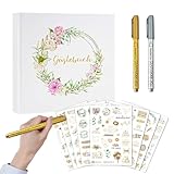 Hochzeits-Gästebuch Für Die Brautdusche | Gästebuch Zum Beschriften Mit Stift Für Hochzeiten | Elegantes Erinnerungsalbum Für Hochzeitsfeiern, Empfänge Und Veranstaltungen