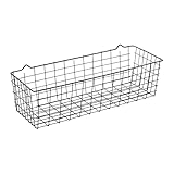 Metaltex Koala LAVA Allzweckkorb, Metall, Schwarz, 33x12x10cm