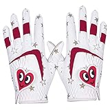 Harilla 2X Strapazierfähige Kinder Golfhandschuhe Links Rechtshänder rutschfest Professionell Warm Golfhandschuh Kind Atmungsaktiv für, S