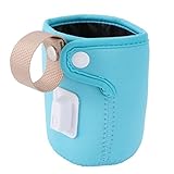 VICASKY Flasche Thermostat Babyflasche USB-Heizung Milchflaschenwärmer reisekostwärmer flaschenwärmer Reisemilchwärmer Flaschenwärmer Tasche USB milchwärmer heizung Kunststoff Blue