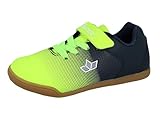 Lico Sambo VS Unisex Kinder Hallenturnschuh, Marine/ Lemon, 39 EU