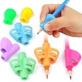 PROPOG 8 Stück Schreibhilfe für Stift Kinder, Stifthalter Kinder Hilfe Silikon Schreibhilfe Stifthaltung Ergonomische Stifte Kinder für Linkshänder oder Rechtshänder