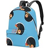 EZIOLY Rucksack mit American Football Helm, Laptop-Rucksack für Herren und Damen, leichter Reiserucksack, Schulrucksack, lässiger Tagesrucksack