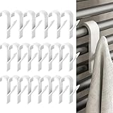 kaiyaya Haken für Handtuchheizkörper,20-Stück Weiß Bad Heizkörper Haken,ABS Haken Heizung,Haken für Rundheizkörper Geeignet für die Meisten Hängestangen,Alle Standard-Heizkörper