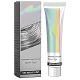 2 in 1 Natural Essence Extract Silver Hair Dye, Natural Essence Extract Silver Hair Dye Cream, Fashion, Non-Stripping und einfach aufzutragende Farbe für alle Haartypen (1pcs)