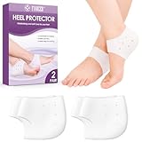 2 Paar Fersenkissen, Fersenkissen für Schuhe,Silikon Fersenschutz,Fersenschutz Silikon Pads Fersensocken,Sehr Geeignet für Fersenschmerzen,Trockene, rissige Fersen