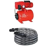 T.I.P. Schmutzwasser-Tauchpumpe DTX 15000 (15.000 l/h Fördermenge, Förderhöhe max. / Druck max. 8 m / 0,8 bar, 600 Watt, Dauer- und Umwälzbetrieb, mit Schutzgitter für Teiche mit Fischbesatz) 30257