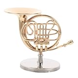 SUPVOX Miniatur Instrumentenhorn Bezauberndes Mini Hausdekor Horn Instrumentenornamente Zartes Miniatur Instrument Realistisches Miniatur Dekoratives Miniatur Instrument Kupfer