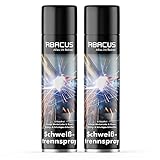 ABACUS® Schweiß-Trennspray, Schweißschutz-Spray, Schweißtrennmittel, Schweißschutz, Schweißspray, Schweißdüsen-Schutz, Gasdüsen-Schutz, Kontaktdüsen-Schutz – Schweiß-Trennspray 2x 400 ml (7631.2)
