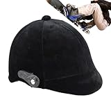 Verstellbarer Reithelm – Leichter Schutzhelm mit Belüftung und gepolstertem Riemen | Schutz für Reitsport, Radfahren, Skaten, Rollerfahren, Training, Outdoor-Aktivitäten