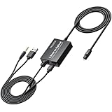 PROZOR 3.5mm zu Optisch Konverter Analog Digital Audio Wandler Mit 3.5 MM 1.2 m/Optisch 1 m Für Computer, Projektor, Barlautsprecher