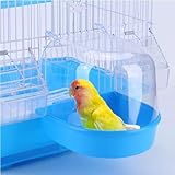 CXAFQ Papageien-Badebox für Vogelkäfig, Vogel Badewanne,hängende Badewanne Vogelkäfigzubehör mit Haken, Zubehör, Badewanne, Badewanne für Haustiere, Bräute, Kanarienvögel, Wellensittiche, Papageien