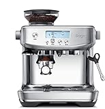 Sage Appliances Barista Pro Espressomaschine und Kaffeemaschine mit Milchaufschäumer, Siebträgermaschine, SES878, Gebürsteter Edelstahl