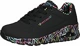 Skechers Damen Uno Loving Love Sneaker, Schwarz, 38 EU