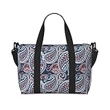Vosery Reisetasche Weekender Tasche für Damen und Herren, Paisleymuster Nr. J94, für Sport, Fitnessstudio, Reisegepäck, Artikel