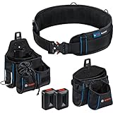Bosch Professional ProClick Werkzeuggürtel-Set: 1x Gürtel 108 (Größe L/XL), 1x Tasche GWT 4, 1x Tasche GWT 2, 2x ProClick Holder