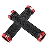 Fahrrad-Lenkergriffe,Mountainbike-Griffe, Fahrräder im Lenker Doppelverriegelungsgriffe, Bequemer, Rutschfester Handgriff für Beachcruiser, Roller und Falträder