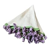 Häkeldecke – wunderschöner Blumenstrauß in Strickkunst, für Sofa und Raumdekoration, ideal für Muttertag und Hochzeiten
