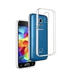 REY Transparent Silikonhülle TPU für Samsung Galaxy S5 Mini, Handyhülle Premium Kratzfest TPU Durchsichtige Schutzhülle, Ultradünne 0,33 mm