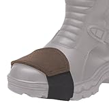 Mycl Turell Schalthebel Schutz Motorrad aus Leder - Motorcycle Shifting Protector - Fußschalthebel Schoner - Schaltverstärkung Motorrad - Motorrad Schuhschutz - Universell passend (Braun)