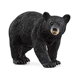SCHLEICH 14869 Amerikanischer Schwarzbär, ab 3 Jahren, WILD Life - Spielfigur, 4 x 12 x 6 cm