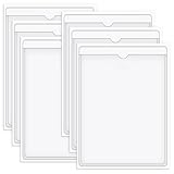 Jiavlyx 6 Stück A4 Selbstklebend Visitenkarten Taschen, 30×22 Cm Selbstklebetaschen Transparent, Transparent Kartenhülle, Etikettenhalter Selbstklebend, Für Dokumente, Flyer, Karten Etc