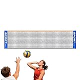 Badminton-Netz – Höhenverstellbares Nylon-Mesh, faltbares Sporttrainingsgerät, tragbares Wettkampfzubehör für Ausfall, Strand, Garten, Innen- und Außenbereich