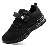 Unitysow Kinder Sneaker Jungen Mädchen Sportschuhe Laufschuhe Outdoor Leicht Turnschuhe Walkingschuhe Tennisschuhe Hallenschuhe Unisex,Ganz Schwarz,Gr.33
