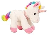 Einhorn mit bunter Mähne Plüschtier 21 cm süßes Kuscheltier Stofftier