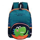 volumoon Kinderrucksack, Vorschulrucksack, Rucksack Kleinkind mit Brustgurt, Dinosaurier Kinderrucksack, Verstellbare Gurte, Kinder-Reisetasche für Büchertasche Kindergarten 3–6 Jahre Alt Kleinkind