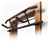 Sportstech Pullmate Klimmzugstange für Zuhause zum Einhängen, Türrahmenmontage ohne Schrauben, verstellbar, rutschfeste Griffe, inkl. Klimmzughilfe und Schlingentrainer, 200 kg belastbar, Calisthenic