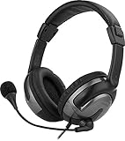 Speedlink SENTO USB Headset – Stereo-PC-Headset mit integrierter Kabelfernbedienung, USB-Anschluss, schwarz, Grau, 9,8 x 22,2 x 27,2 cm