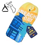 BEST SPORTING Bodyboard Kinder – Leichtes Surfbrett für Strand, Meer & Schwimmbad | 92 x 46 x 5 cm | In verschiedenen Designs | Inkl. Leash für sicheren Halt (#Beach Day)