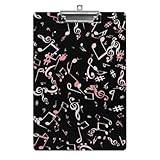 Rosa Noten Klemmbretter A4 Klemmbrettmappe Schreibbrett Zwischenablage Mit Low Profile Clip