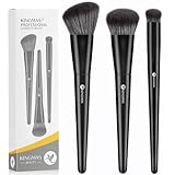 KINGMAS Kabuki Make-up-Pinsel - Abgewinkelter Foundation und Konturen-Concealer-Pinsel für Augen, Rouge, Bronzer - Reise, Buffing, Tupfen, Flüssiges