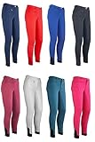 RL24 - Kinder-Reithose Flex Basicline | Reiterhose für Mädchen & Jungen | Silikon-Vollbesatzreithose | hautfreundlich, atmungsaktiv & elastisch | Reitleggings in Kobaltblau in Größe 152